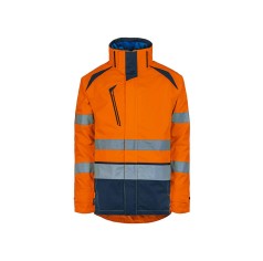 PARKA HAUTE VISIBILITÉ LONG LIFE ORANGE FLUO/MARINE 