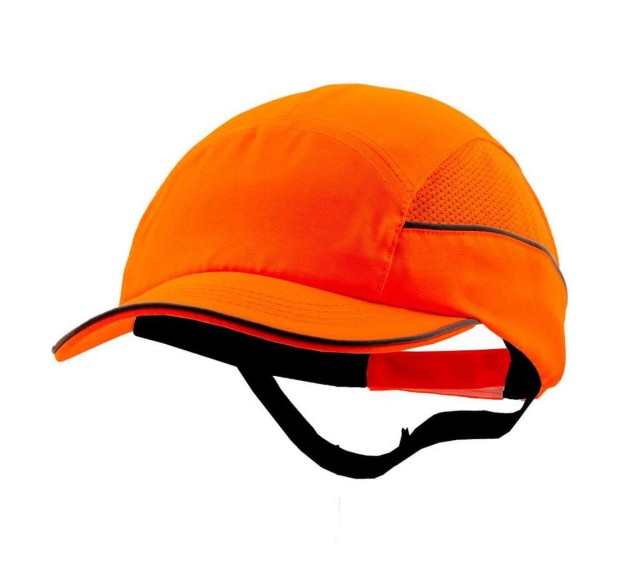 CASQUETTE DE SÉCURITÉ COQUÉE HAUTE VISIBILITE TOUTE SAISON ORANGE FLUO