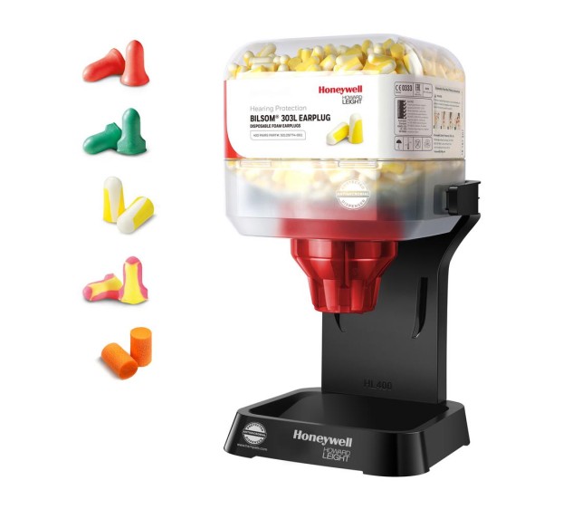 DISTRIBUTEUR BOUCHONS D'OREILLES ANTI-BRUIT HL400 POUR BOUCHONS D'OREILLES ANTI-BRUIT SERIE 300 (400 PAIRES)