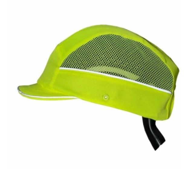 CASQUETTE DE SECURITE COQUEE AIR STREAM JAUNE FLUO VISIERE 3 CM