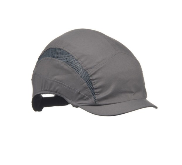 CASQUETTE DE SÉCURITÉ COQUÉE FIRST BASE HC24 VISIERE 25 MM GRIS