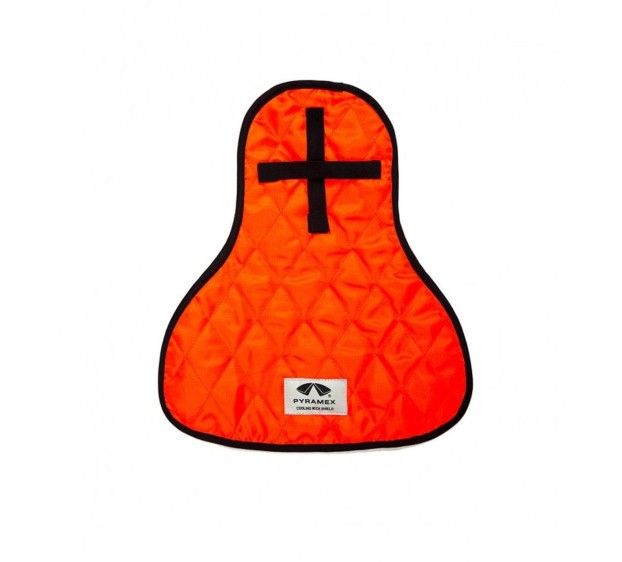 PROTEGE-NUQUE RAFRAICHISSANT ORANGE FLUO POUR CASQUE DE CHANTIER