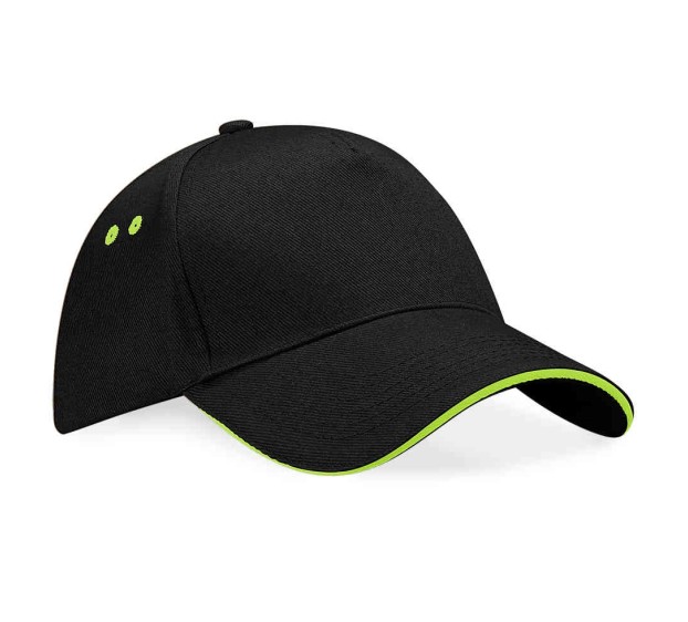 CASQUETTE PERSONNALISABLE ULTIMATE BF15C NOIR/LIME