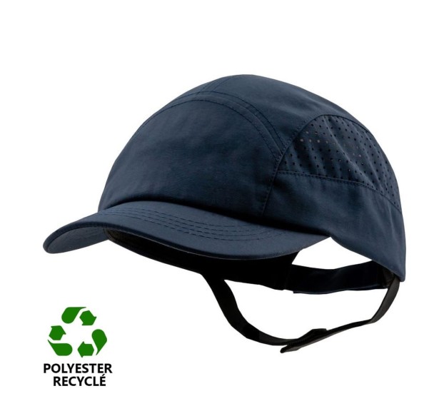 CASQUETTE DE SECURITE COQUEE ECO RECYCLEE MARINE