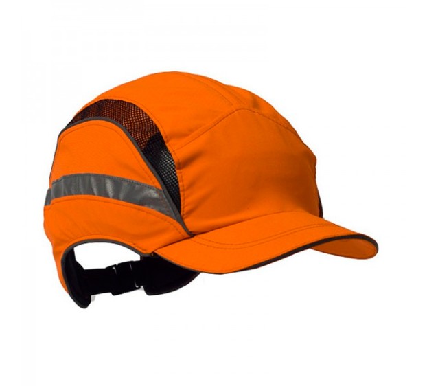 CASQUETTE DE SÉCURITÉ COQUÉE FIRST BASE 3 HAUTE VISIBILITE ORANGE FLUO