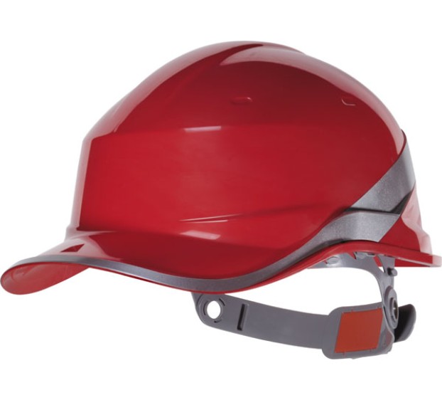 CASQUE DE CHANTIER BASEBALL DIAMOND V ROUGE FLUO