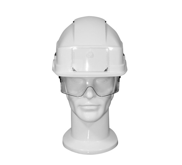 CASQUE DE CHANTIER IRIS 2 AVEC PORTE-BADGE BLANC