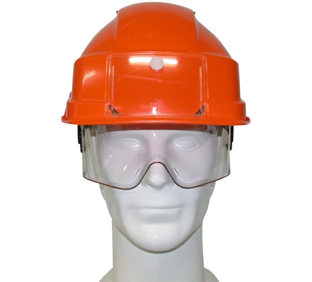 CASQUE DE CHANTIER IRIS 2 AVEC PORTE-BADGE ORANGE