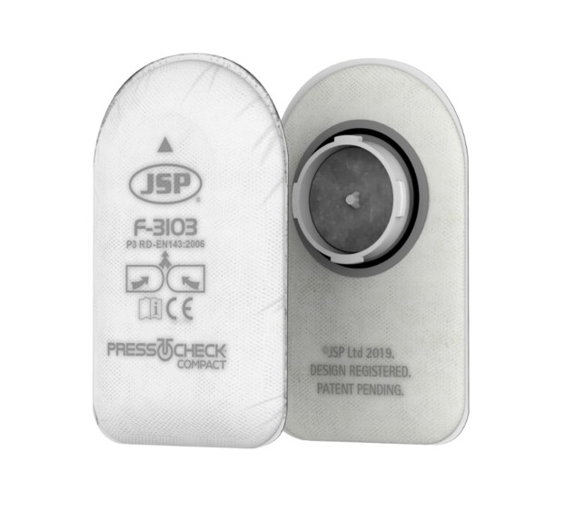 CARTOUCHES PRESS TO CHECK P3 COMPACT CHARBON ACTIF POUR MASQUE RESPIRATOIRE FORCE 8 ET 10 (LA PAIRE)