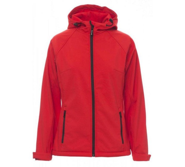 VESTE SOFTSHELL HIVER DE TRAVAIL FEMME GALE ROUGE