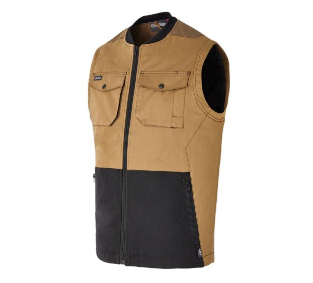 GILET DE TRAVAIL/BODYWARMER HOMME/FEMME OVERMAX CAMEL