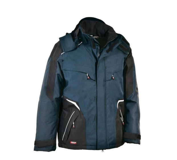 VESTE IMPERMEABLE DE TRAVAIL FEMME/HOMME IGARKA BLEU NAVY/NOIR