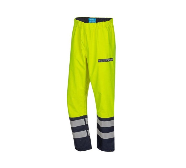 PANTALON RÉFLÉCHISSANT HOMME/FEMME HOVI JAUNE FLUO/MARINE