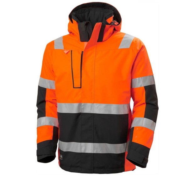 PARKA HAUTE VISIBILITÉ ALNA 2.0 WINTER ORANGE FLUO/NOIR