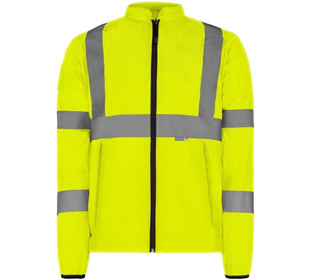 GILET HAUTE VISIBILITÉ MANCHES LONGUES ECO JAUNE FLUO