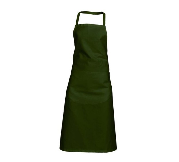 TABLIER DE CUISINE HOMME/FEMME VALET BAVETTE VERT BOUTEILLE