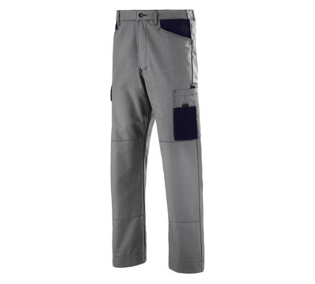 PANTALON DE TRAVAIL HOMME/FEMME FACITY COTON/POLYESTER GRIS CONVOY/DARK BLUE