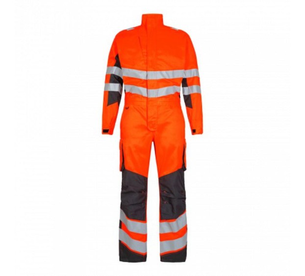 COMBINAISON RÉFLÉCHISSANTE 1 ZIP SAFETY LIGHT ORANGE FLUO/GRIS ANTHRACITE