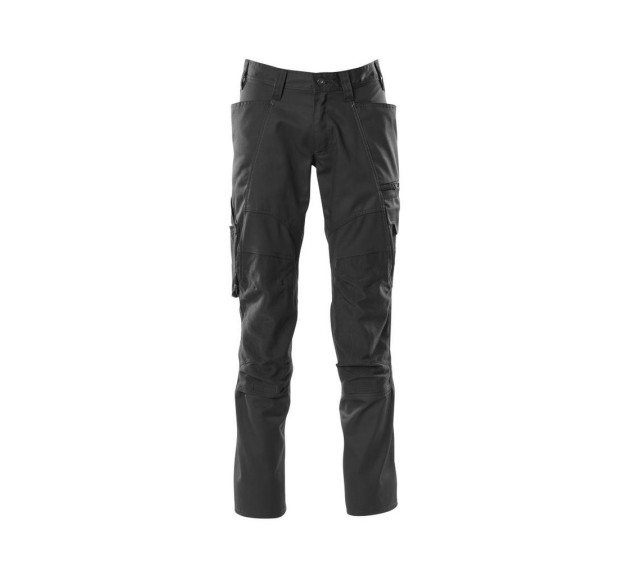 PANTALON DE TRAVAIL HOMME/FEMME ACCELERATE  POCHES GENOUX NOIR
