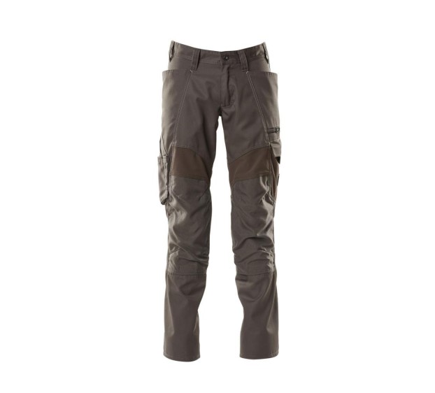 PANTALON DE TRAVAIL HOMME/FEMME ACCELERATE AVEC POCHES ANTHRACITE FONCE