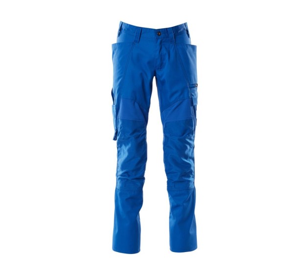PANTALON DE TRAVAIL HOMME/FEMME ACCELERATE POCHES GENOUX BLEU OLYMPIEN T.60/C66