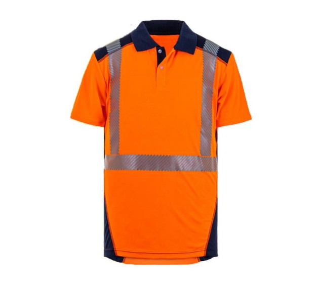 POLO HAUTE VISIBILITÉ BORNEO ORANGE FLUO