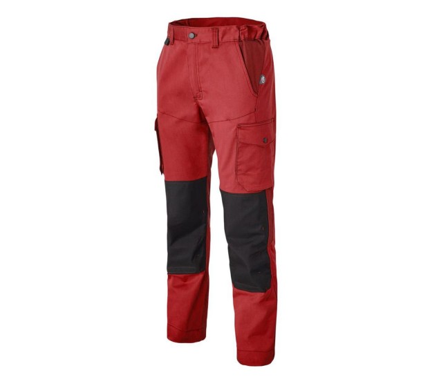 PANTALON DE TRAVAIL HOMME/FEMME GENOUILLERES OVERMAX ROUGE