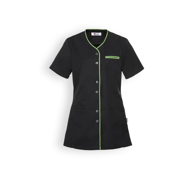 BLOUSE DE TRAVAIL FEMME ELLA ANTHRACITE/VERT POMME