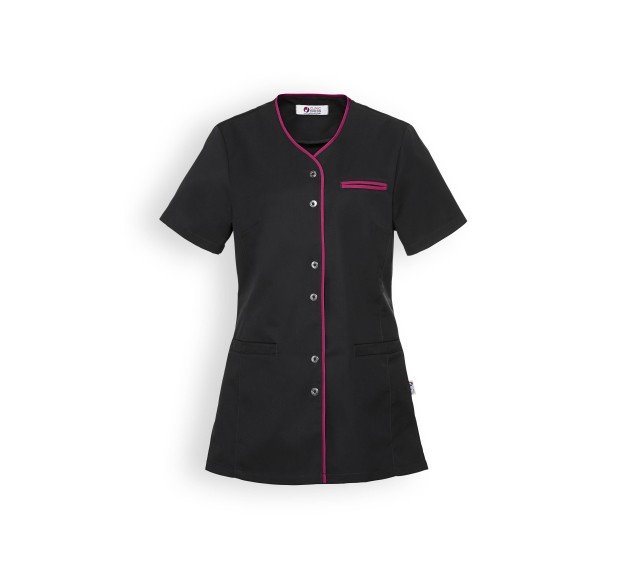 BLOUSE DE TRAVAIL FEMME ELLA ANTHRACITE/PINK