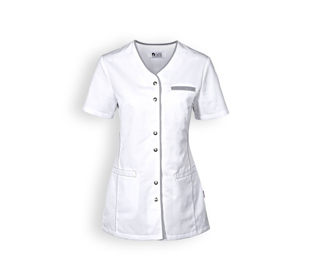 BLOUSE FEMME ELLA BLANC/GRIS 