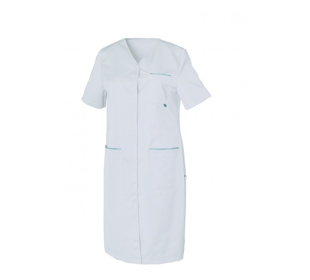 BLOUSE PROFESSIONNELLE  FEMME IRIS MANCHES COURTES BLANC 