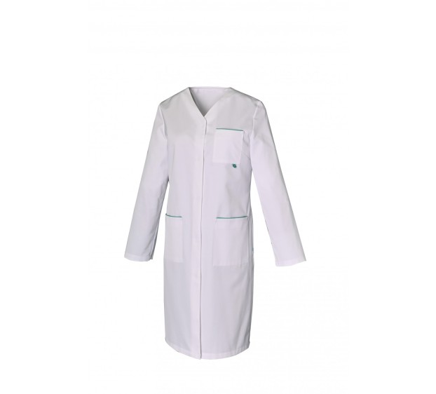 BLOUSE PROFESSIONNELLE  FEMME IRIS MANCHES REGLABLES BLANC 