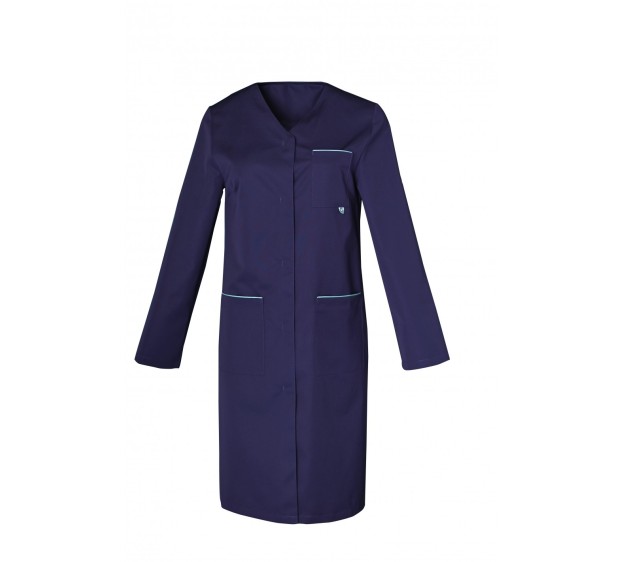 BLOUSE PROFESSIONNELLE  FEMME IRIS MANCHES REGLABLES MARINE 