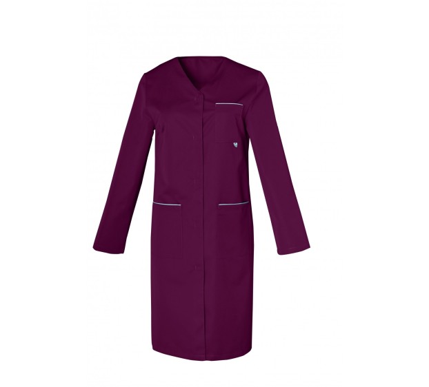 BLOUSE PROFESSIONNELLE  FEMME IRIS MANCHES REGLABLES PRUNE 