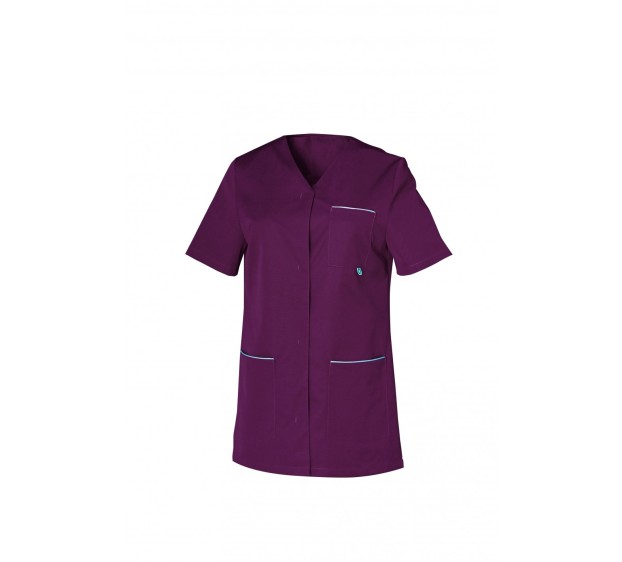 BLOUSE PROFESSIONNELLE FEMME AURORE PRUNE 