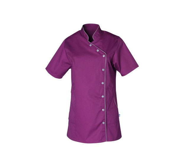 BLOUSE ODILE PC PRUNE/GRIS 
