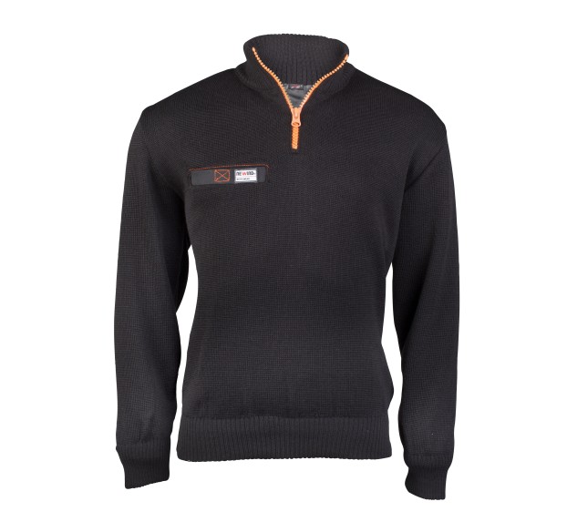 PULL DE TRAVAIL HOMME/FEMME AVEC MEMBRANE STOP RC NOIR