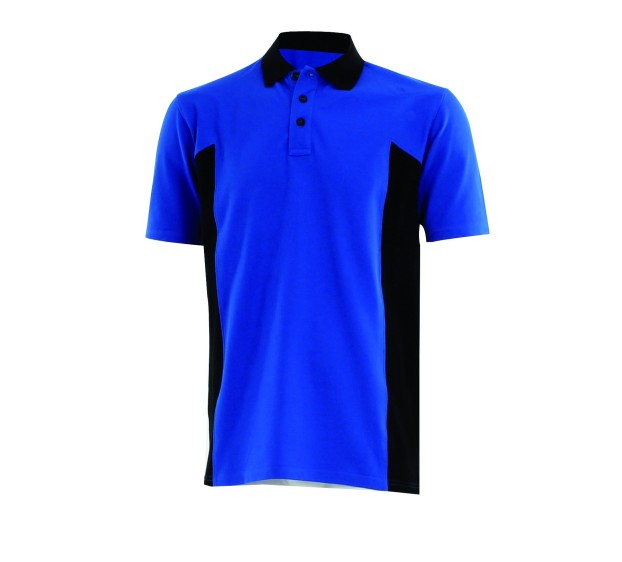 POLO DE TRAVAIL HOMME PRISMIK BLEU ROYAL/NOIR