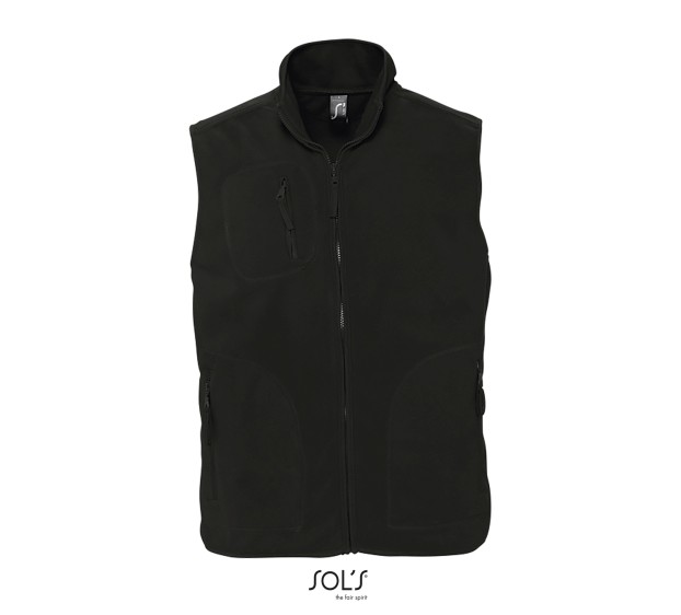 GILET POLAIRE DE TRAVAIL HOMME/FEMME NORWAY NOIR T.4XL