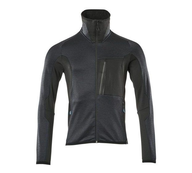 VESTE POLAIRE DE TRAVAIL ADVANCED ZIPPEE MARINE FONCE/NOIR T. 5XL