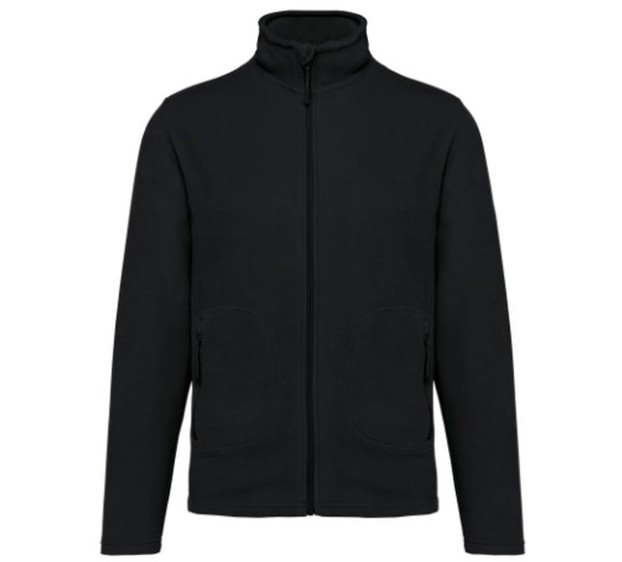 VESTE MICROPOLAIRE UNISEXE ECORESPONSABLE NOIR 