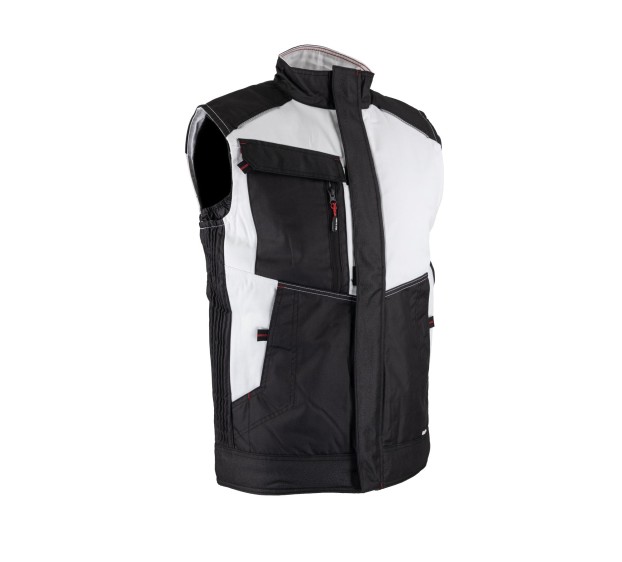 BODYWARMER CELESTE BLANC /GRIS 