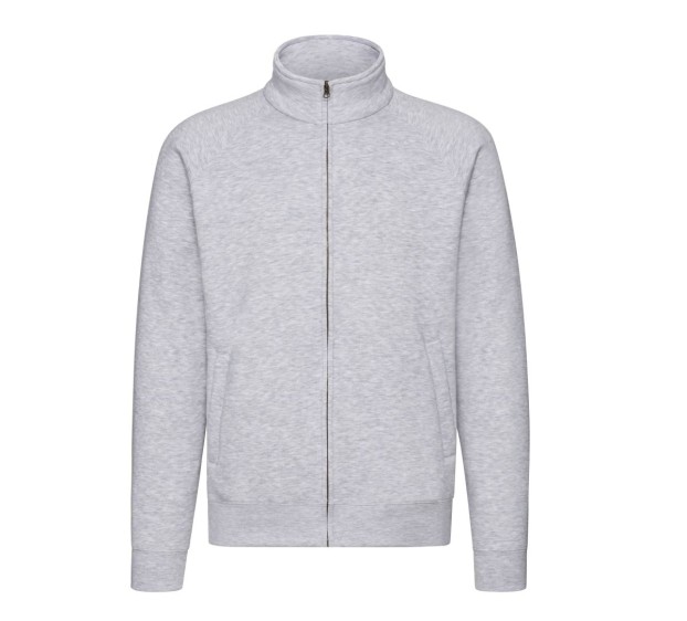 SWEAT ZIPPE HEATHER GREY