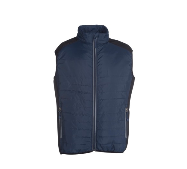 GILET DE TRAVAIL SANS MANCHE/BODYWARMER HOMME SKIPPER MARINE/NOIR