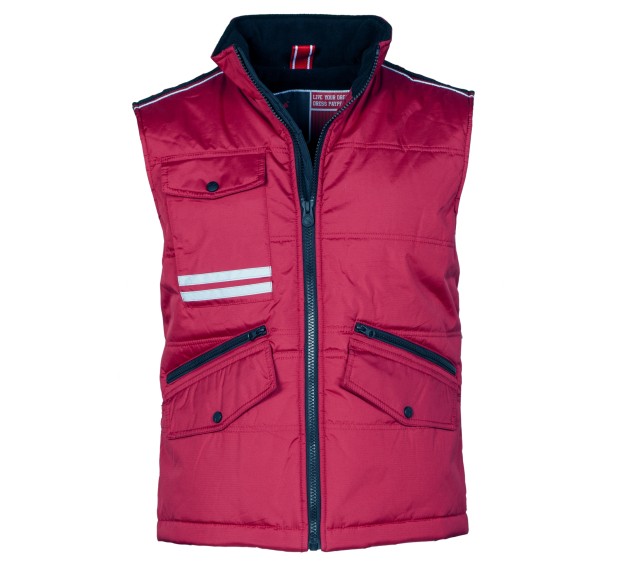 GILET CHAUD DE TRAVAIL HOMME/FEMME MIG 2.0 BORDEAUX/NOIR