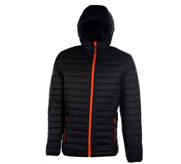 DOUDOUNE CHAUDE DE TRAVAIL PACIFIC MEN NOIR/ZIP ORANGE