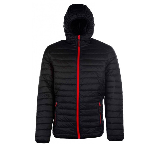 DOUDOUNE CHAUDE DE TRAVAIL PACIFIC MEN NOIR/ZIP ROUGE