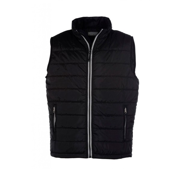 GILET CHAUD DE TRAVAIL HOMME CITY NOIR/ZIP ARGENT