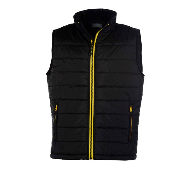 GILET CHAUD DE TRAVAIL HOMME CITY NOIR/ZIP OR