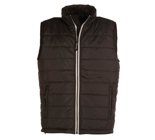 GILET CHAUD DE TRAVAIL HOMME CITY NOIR/ZIP BLANC